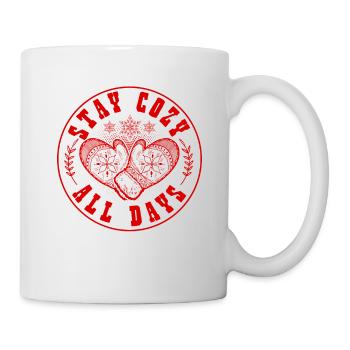 Winter Kalt - Tasse - Weiß - Rechts