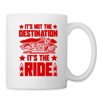 Motorrad Ziel - Tasse - Weiß - Rechts