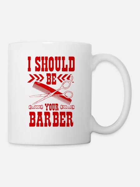 Barber friseur - Tasse - Weiß