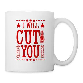Coiffeur barbier - Mug blanc - blanc - Droite