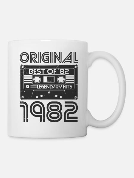 1982 Jahrgang Vintage Geburtstag Retro Geschenk - Tasse - Weiß