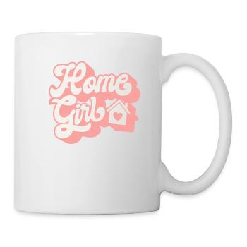 Home Mädchen lustiges Geschenk für Immobilienmaklerbüro - Tasse - Weiß - Rechts