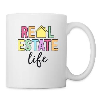 Chemise de vie immobilière Cadeau d’agent immobilier - Mug blanc - blanc - Droite
