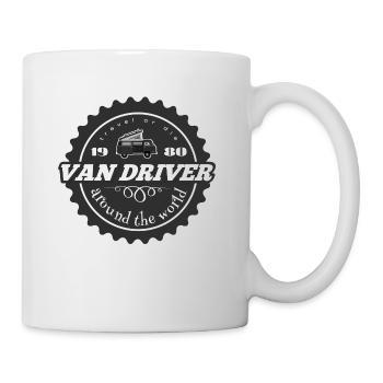 Van driver logo - Mug - white - Right