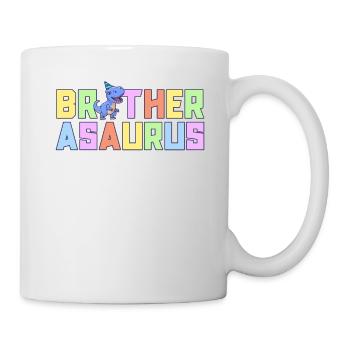 Bruder Asaurus Dinosaurier Geburtstagsfeier TRex - Tasse - Weiß - Rechts