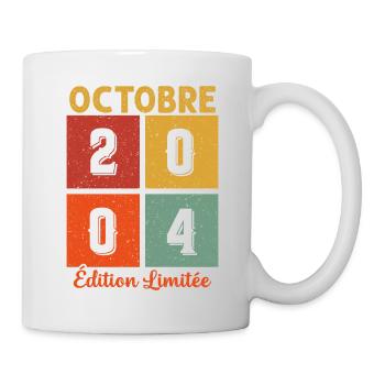 Octobre 2004 Vintage - Mug blanc - blanc - Droite