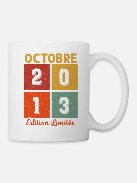 Octobre 2013 Vintage - Mug blanc - blanc