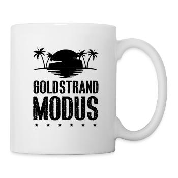Goldstrand Modus - Tasse - Weiß - Rechts
