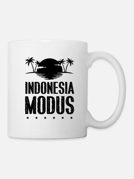 Indonesia Modus - Tasse - Weiß