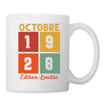 Octobre 1928 Édition limitée - Mug blanc - blanc - Droite
