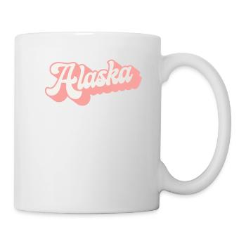 Retro Alaska Script Vintage Alaskan Croisière Le - Mug blanc - blanc - Droite