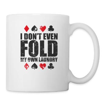 Je ne plie même pas mes propres cartes de blanchisserie - Mug blanc - blanc - Droite