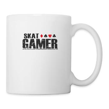 Skat Gamer Kartenspiel Spielkarten Reizen - Tasse - Weiß - Rechts