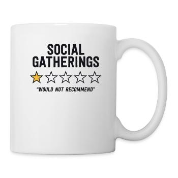 Funny Anti-social Introvert I'd Rather Be At Home - Mug - white - Right
