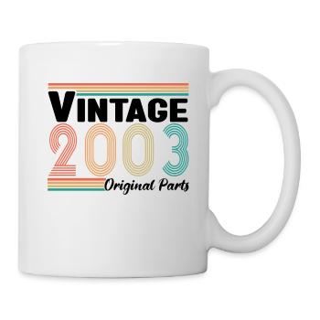 Vintage 2003 Original Parts Cadeau Anniversaire - Mug blanc - blanc - Droite