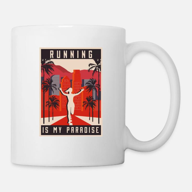 California Palm Marathon, Trail Running - Mug - white