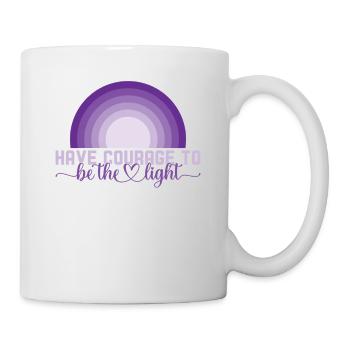 Ayez le courage d’être la croyance en la lumière, car - Mug blanc - blanc - Droite
