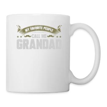 Meine Lieblingsmenschen Nennen Mich Grandad Design - Tasse - Weiß - Rechts