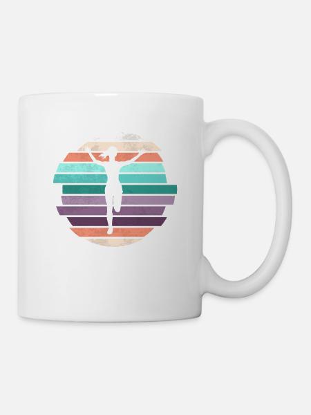 Retro Marathon, Trailrunning - Tasse - Weiß