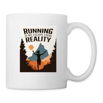 Marathon, Trail Running, Runner - Mug - white - Right
