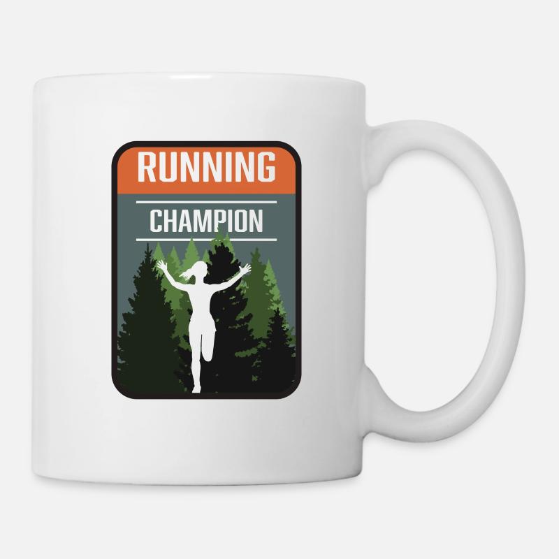 Marathon, Trail Running Champion - Mug blanc - blanc