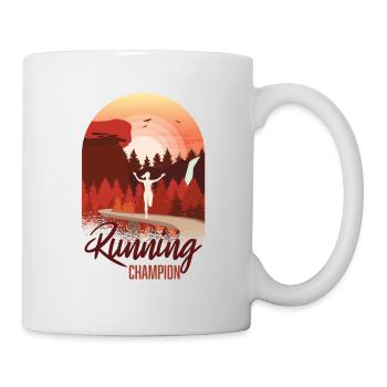 Marathon, Trail Running Champion - Mug - white - Right