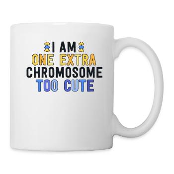 Je suis un chromosome supplémentaire trop mignon famille T21 - Mug blanc - blanc - Droite