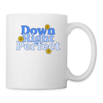 Down Right Perfect Sunflower World Down-Syndrom - Tasse - Weiß - Rechts