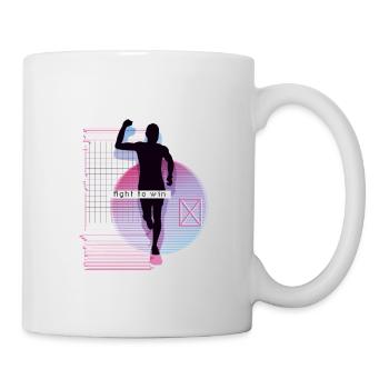 Vaporwave Metaverse Marathon, Trail Running - Mug blanc - blanc - Droite