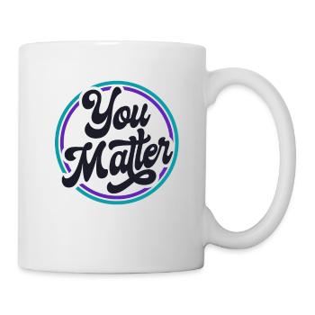 You Matter Retro Suicide Prevention Awareness - Mug - white - Right