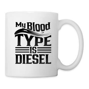 Truck Mechanic Gift Trucker My Blood Type Is - Mug - white - Right