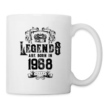1968 legends birthday - Mug - white - Right