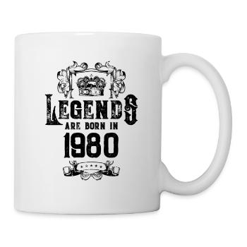 1980 légendes anniversaire - Mug blanc - blanc - Droite