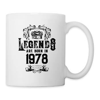 1978 legends geburtstag - Tasse - Weiß - Rechts