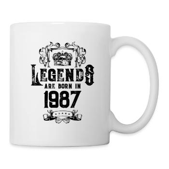 1987 legends birthday - Mug - white - Right