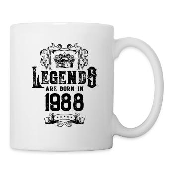 1988 legends geburtstag - Tasse - Weiß - Rechts