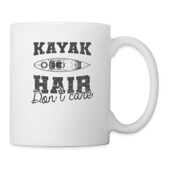 Kayak Hair don't care Paddelboot Kanu fahren - Tasse - Weiß - Rechts