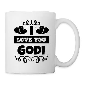 Ich liebe dich Godi Österreich Patentante - Tasse - Weiß - Rechts