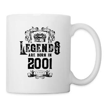 2001 legends birthday - Mug - white - Right