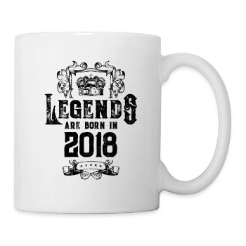 2018 legends birthday - Mug - white - Right