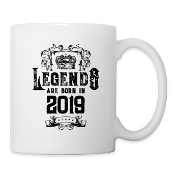 2019 legends geburtstag - Tasse - Weiß - Rechts