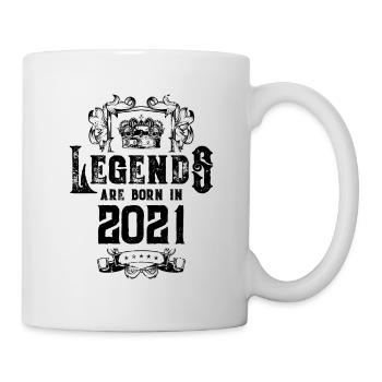 2021 legends geburtstag - Tasse - Weiß - Rechts