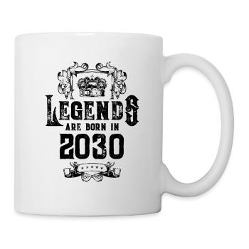 2030 legends birthday - Mug - white - Right