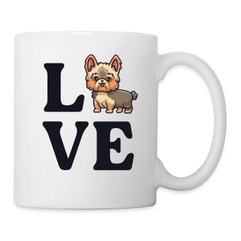 Love Yorkies Dog Mom Yorkshire Terrier Mama - Mug - white - Right