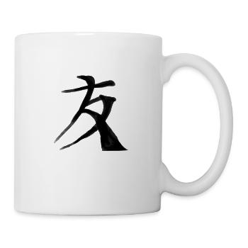 Freund Chinesische Schrift Zeichen Symbol - Tasse - Weiß - Rechts