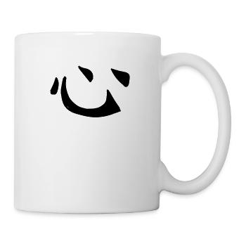 Herz Chinesische Schrift Zeichen Symbol - Tasse - Weiß - Rechts