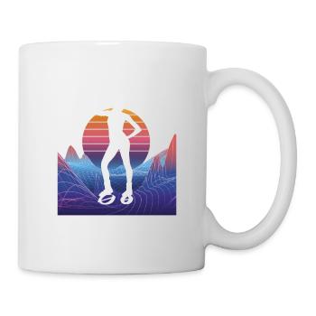 Vaporwave Synthwave Jump Chaussures Fitness - Mug blanc - blanc - Droite