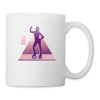 Vaporwave Synthwave Jump Shoes Fitness - Mug - white - Right