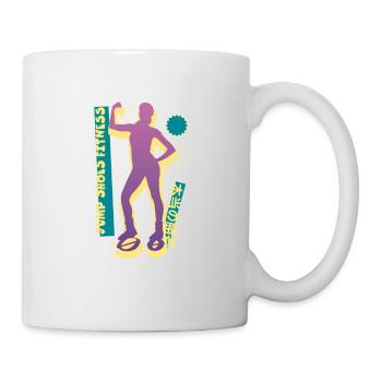 Vaporwave Synthwave Jump Chaussures Fitness - Mug blanc - blanc - Droite