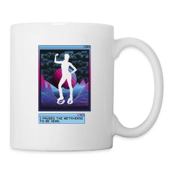 Vaporwave Metaverse Jump Chaussures Fitness - Mug blanc - blanc - Droite